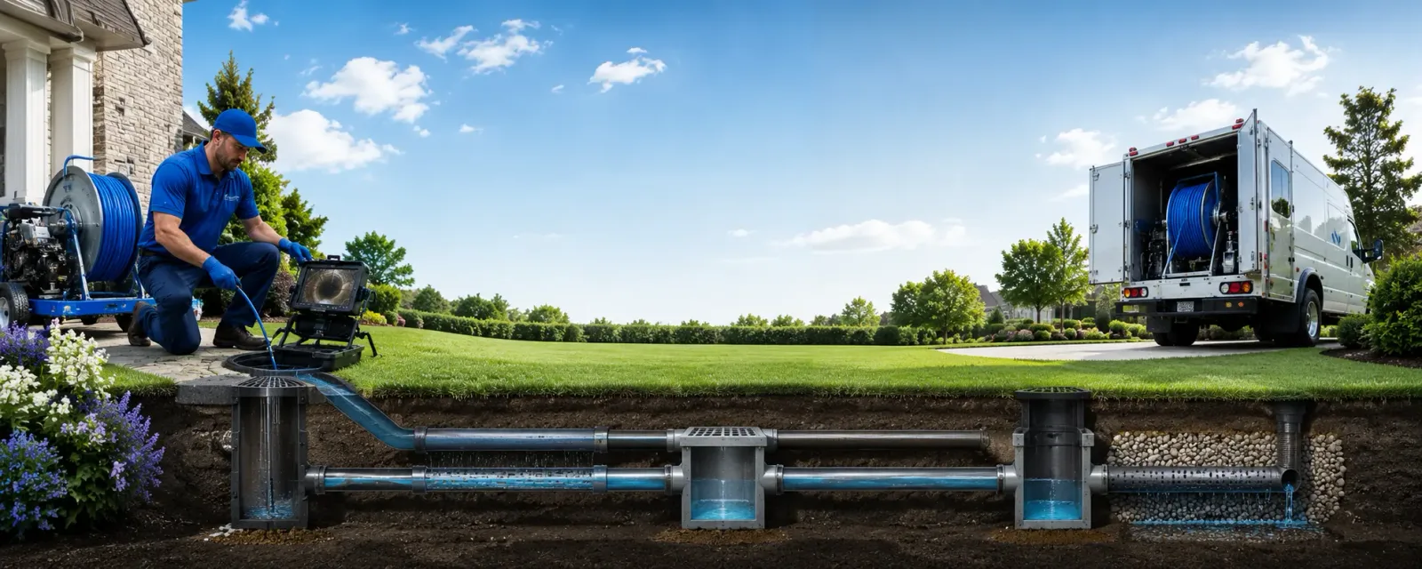 Outdoor drain cleaning information for Earlsboro, OK